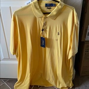 Brand new yellow classic fit Ralph Lauren polo